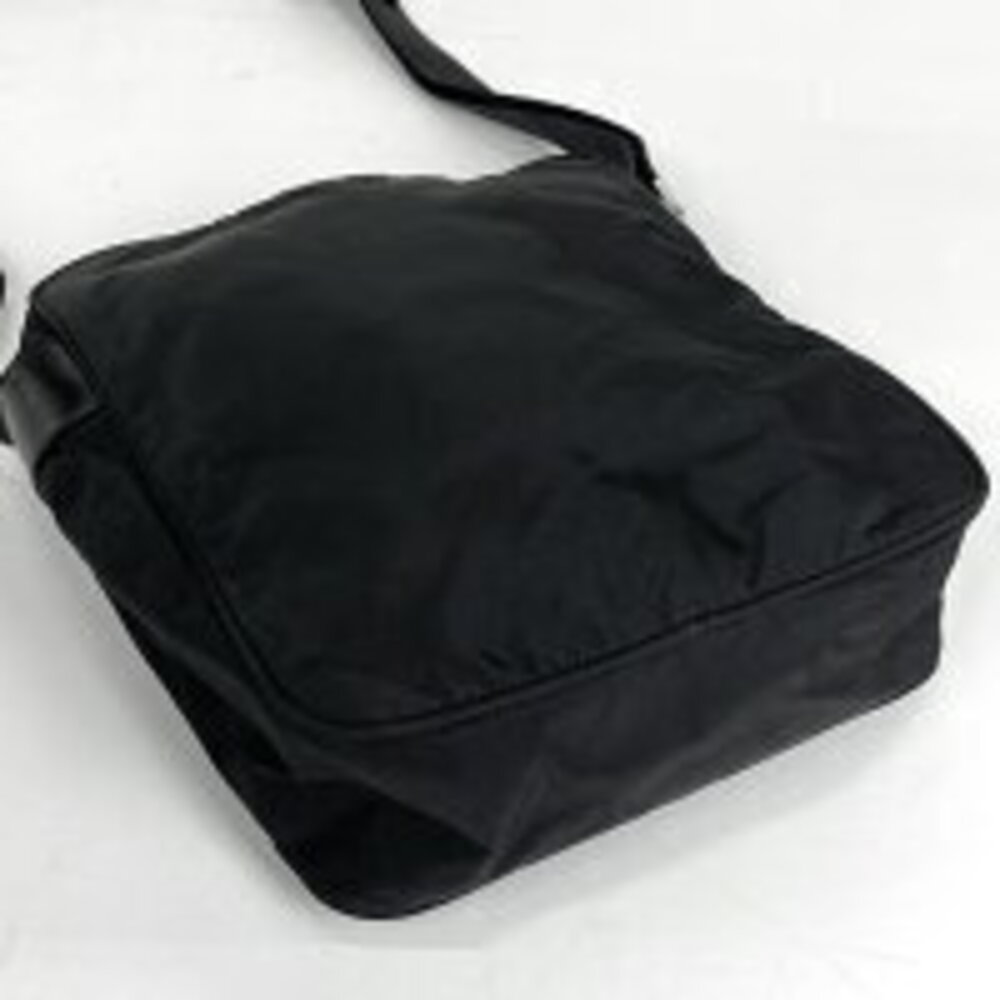 Prada logo plate Crossbody Bag black - Picture 2 of 6